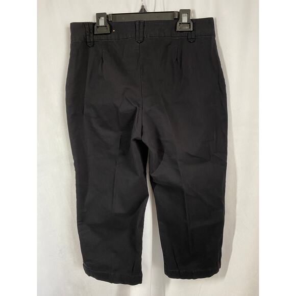 TRIBAL Extensible Stretch Black Capris Pants Size 4 - Picture 4 of 7